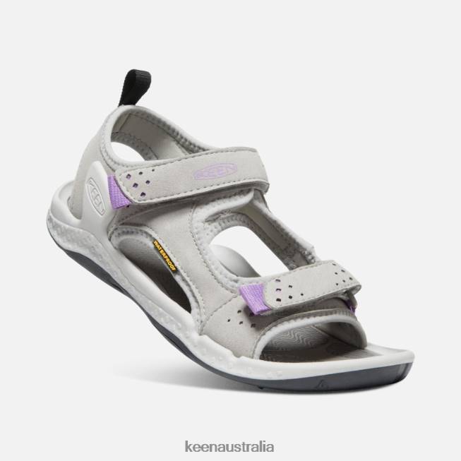 H68B97 Drizzle-English Lavender Keen Drift Creek Two-Strap Sandal