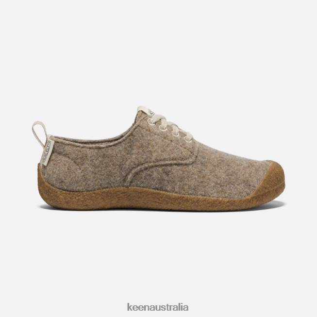 H68B114 Taupe Felt-Birch Keen Mosey Derby Shoe