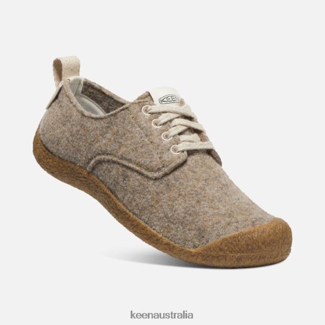 H68B114 Taupe Felt-Birch Keen Mosey Derby Shoe