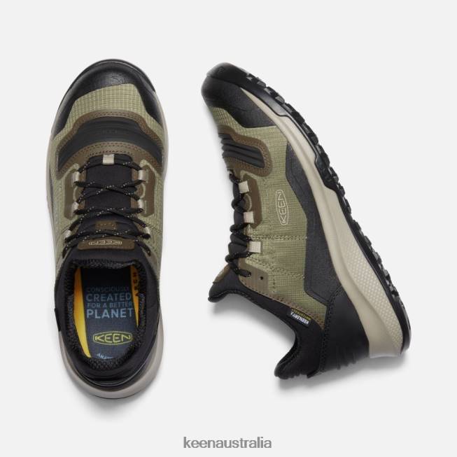 H68B119 Capulet Olive-Black Keen Tempo Flex Waterproof Trainers