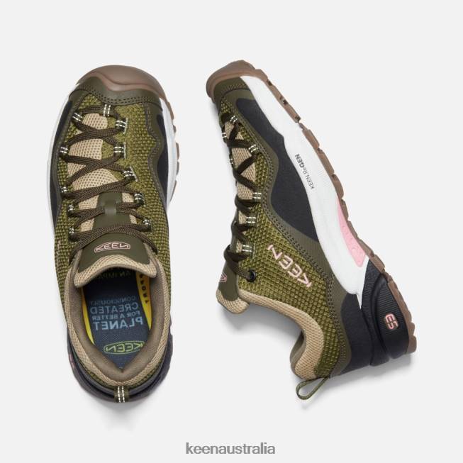 H68B136 Olive Drab-Pink Icing Keen Wasatch Crest Vent