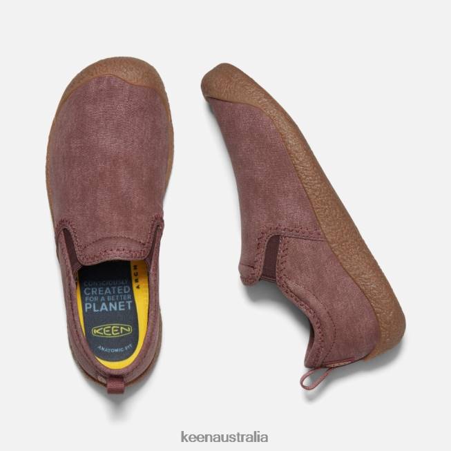 H68B140 Andorra-Brown Keen Howser Canvas Slip-On