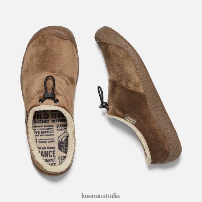 H68B324 Dark Earth Velour Keen Howser III Slide