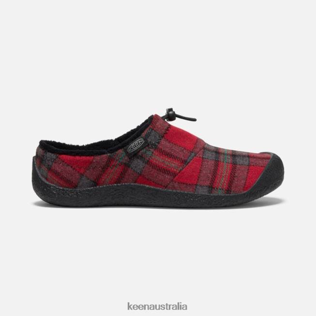 H68B339 Red Plaid-Steel Grey Keen Howser III Slide