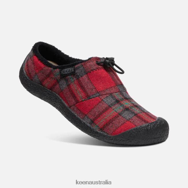 H68B339 Red Plaid-Steel Grey Keen Howser III Slide