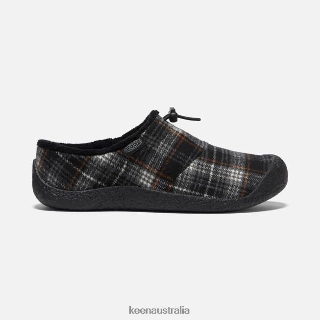 H68B345 Black Plaid-Steel Grey Keen Howser III Slide