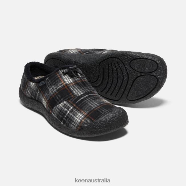 H68B345 Black Plaid-Steel Grey Keen Howser III Slide