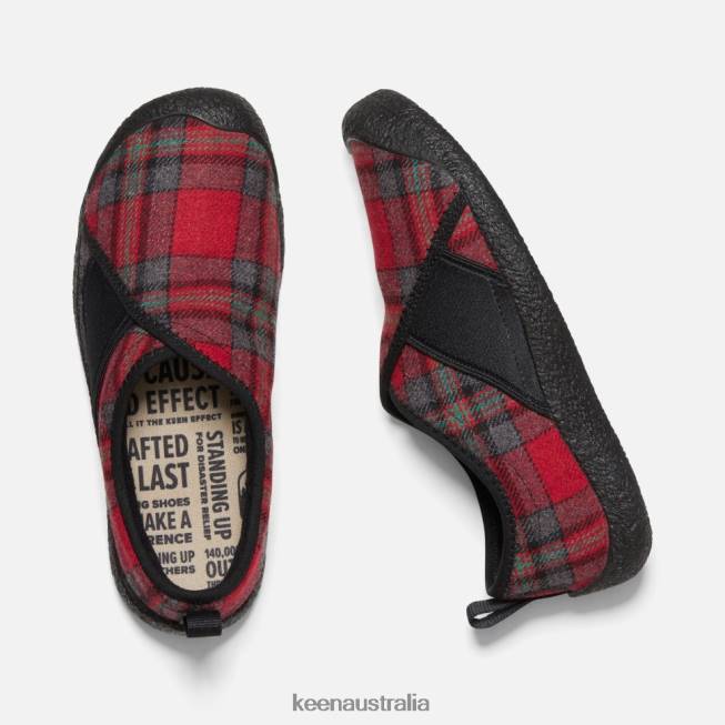 H68B356 Red Plaid-Black Keen Howser Wrap