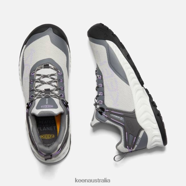 H68B400 Steel Grey-English Lavender Keen NXIS EVO Waterproof Shoe